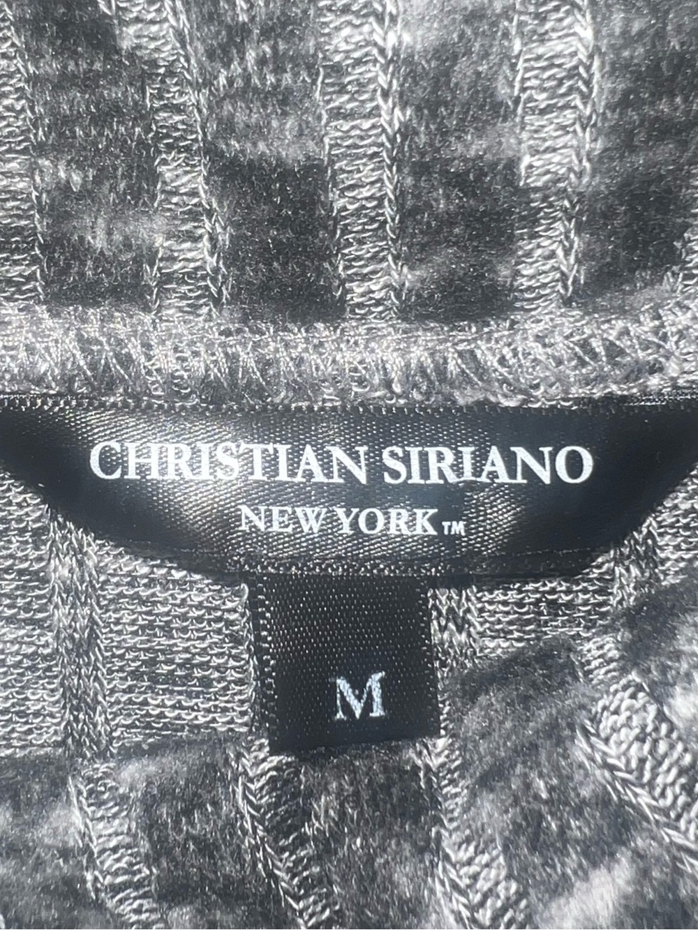 Christian Siriano Gray Ribbed Turtleneck Sexy Knit Dress-LIKE NEW - Picture 2 of 9